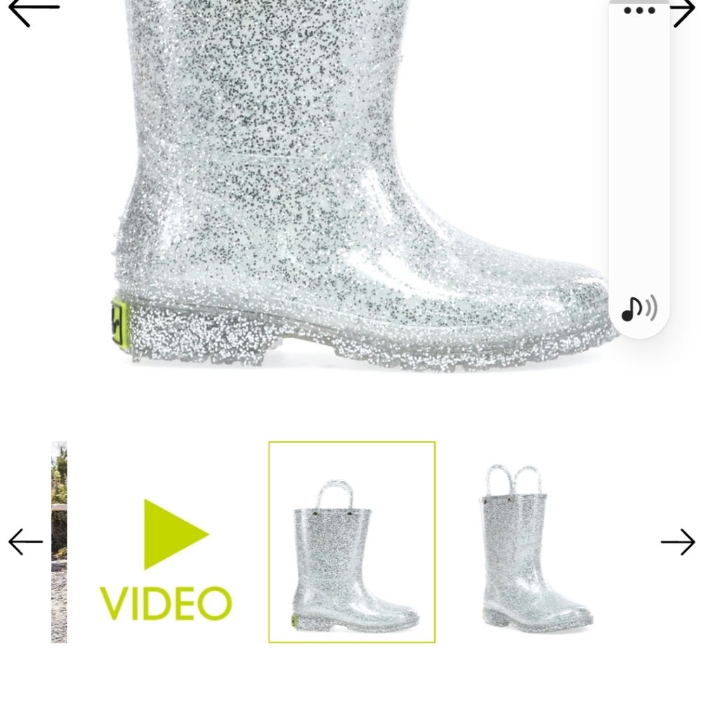 Girls size 7 rain boot